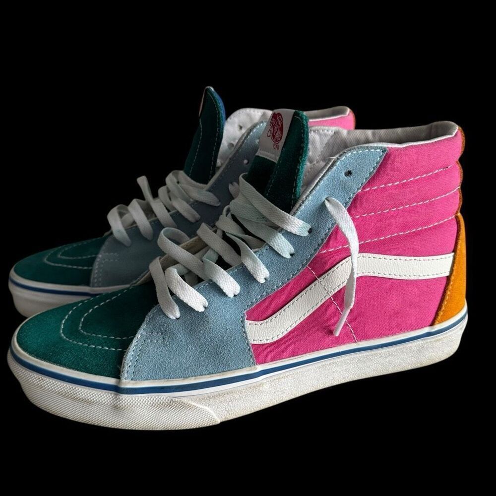 Vans Multi Colored Sk8-High Trainers Men’s Size 9 Women’s 10.5